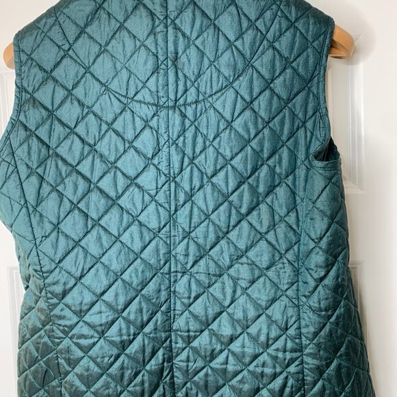 Jeanne Pierre Green Quilted Vest - Picture 4 of 10